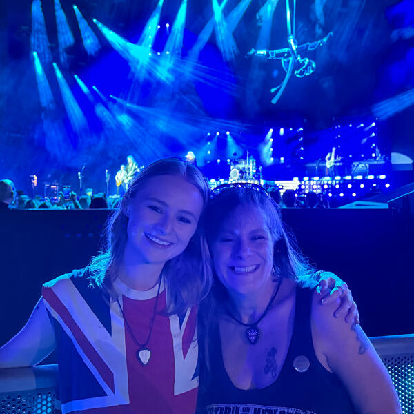 Mom and I's happy place Def Leppard @ Coors Field, 2024
