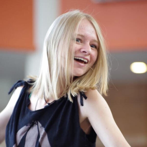 Happy in rehearsal Credit Stephen Bradford